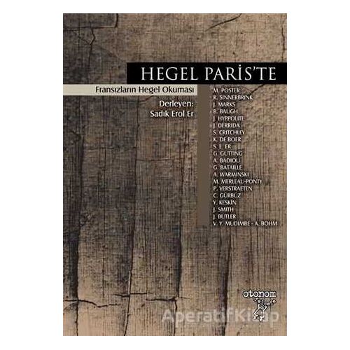 Hegel Paris’te - R. Sinnerbrink - Otonom Yayıncılık