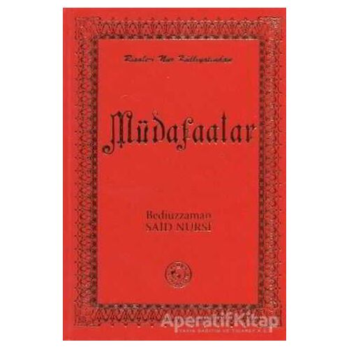 Risale-i Nur Külliyatından Müdafaalar (Büyük Boy) - Bediüzzaman Said-i Nursi - Zehra Yayıncılık