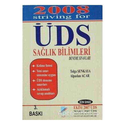 2008 ÜDS Sağlık Bilimleri Deneme Sınavları - Tolga Şenkaya - Art Basın Yayın Hizmetleri