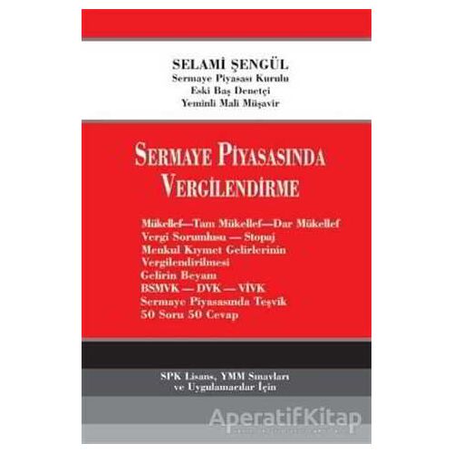 Sermaye Piyasasında Vergilendirme - Selami Şengül - İmaj Yayıncılık