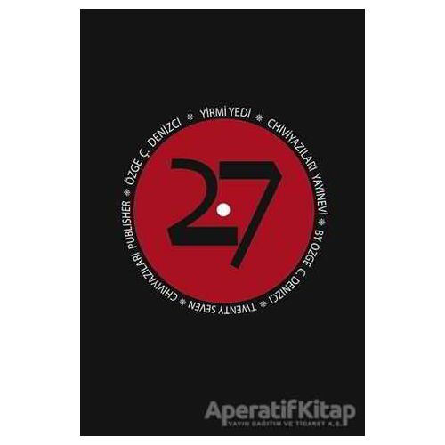 27 - Özge Ç. Denizci - Chiviyazıları Yayınevi