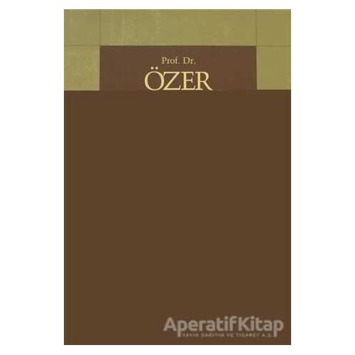 Özer Ergençe Armağan - Kolektif - Bilge Kültür Sanat