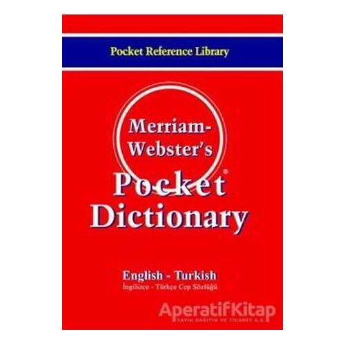 Merriam Webster’s Pocket Dictionary English - Turkish / Cep Sözlüğü - Kolektif - Bilge Kültür Sanat