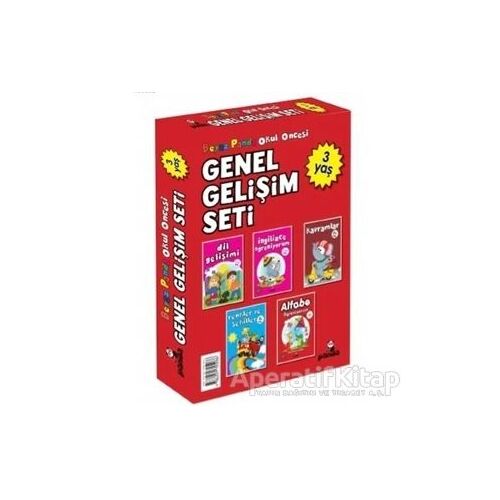 Okul Öncesi 3 Yaş Genel Gelişim Seti (5 Kitap) - Afife Çoruk - Beyaz Panda Yayınları
