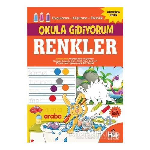 Renkler - Okula Gidiyorum - Kolektif - Halk Kitabevi