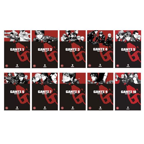 Gantz Manga Seti 10 Kitap - Hiroya Oku - Kurukafa Yayınevi