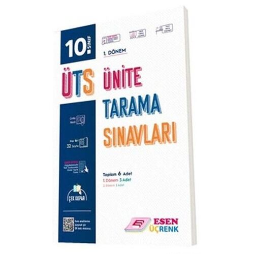 Esen 10. Sınıf 1. Dönem ÜTS Ünite Tarama Sınavları