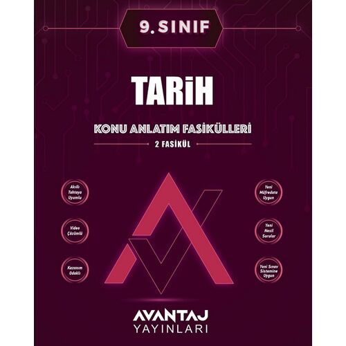 Avantaj 9. Sınıf Tarih Konu Anlatım Fasikülleri 2024 öncesi müfredat