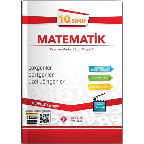 Sonuç 10. Sınıf Çokgenler Dörtgenler Özel Dörtgenler