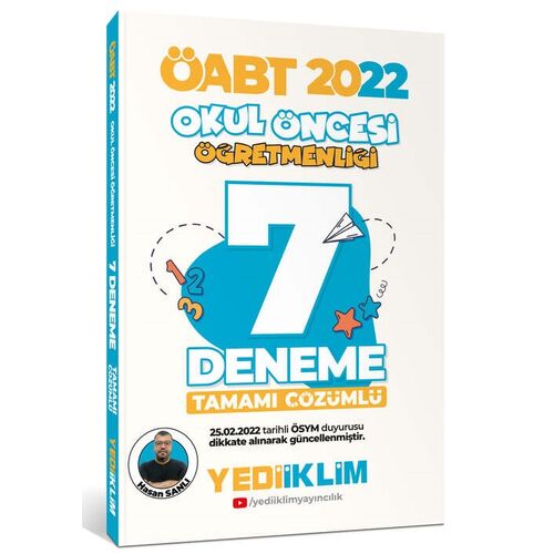 Yediiklim 2022 ÖABT Okul Öncesi Öğretmenliği Tamamı Çözümlü 7 Deneme