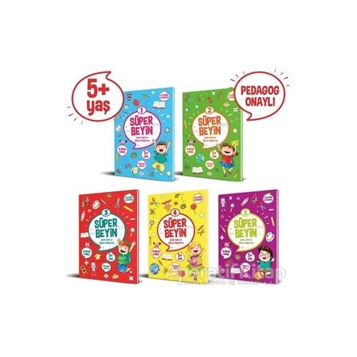 Süper Beyin Serisi (5+ Yaş) (5 Kitap Takım) - Kolektif - Dokuz Çocuk
