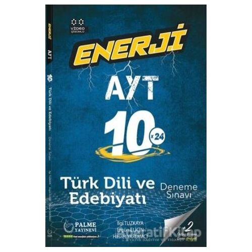 Enerji AYT 10 Türk Dili Ve Edebiyatı Deneme Sınavı - İlgi Tuzkaya - Palme Yayıncılık