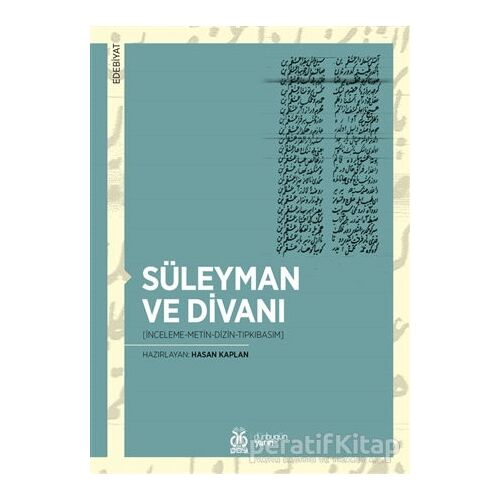 Süleyman ve Divanı - Hasan Kaplan - DBY Yayınları