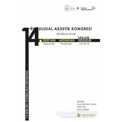 14. Ulusal Akustik Kongresi Bildiriler Kitabı - Kolektif - Hiperlink Yayınları