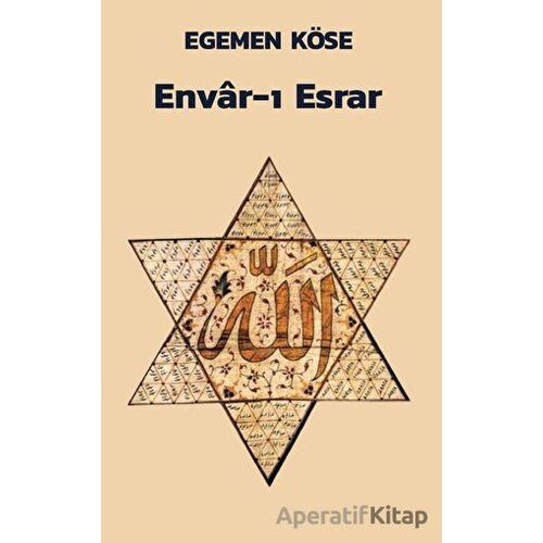 Envar-ı Esrar - Egemen Köse - Platanus Publishing