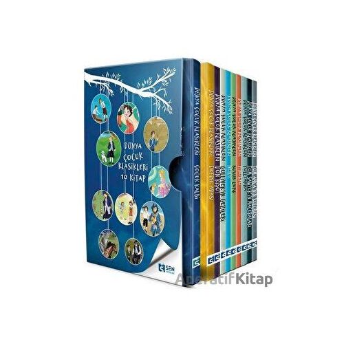 Dünya Çocuk Klasikleri 10 Kitap Kutulu Set - Kolektif - Sen Yayınları