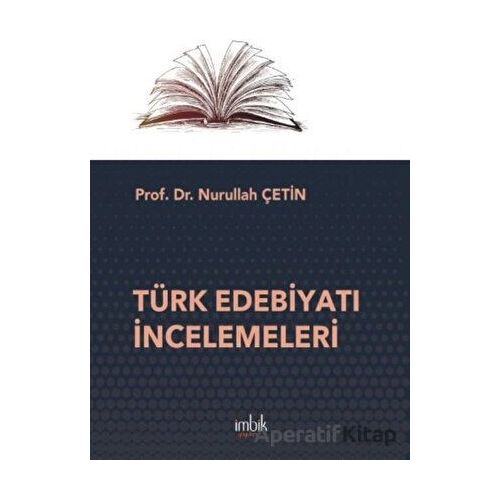 Türk Edebiyatı İncelemeleri - Nurullah Çetin - İmbik Yayınları