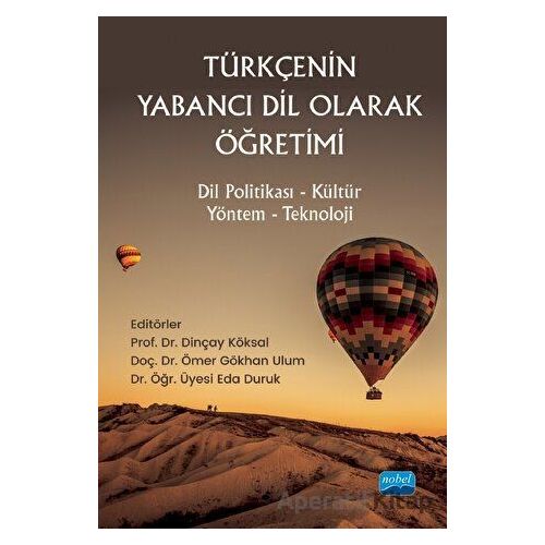 Türkçenin Yabancı Dil Olarak Öğretimi - Kolektif - Nobel Akademik Yayıncılık