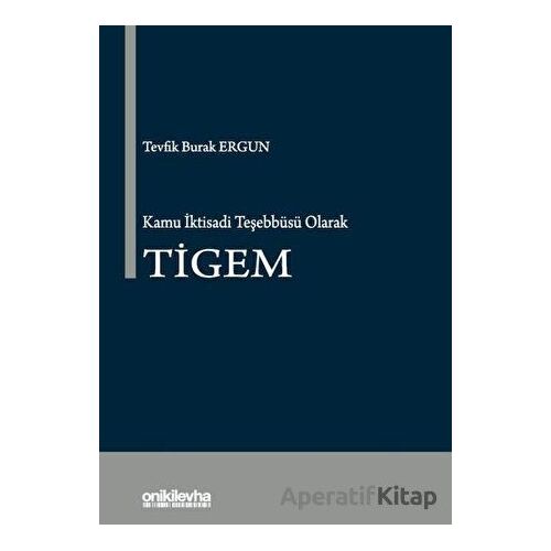 Kamu İktisadi Teşebbüsü Olarak TİGEM - Tevfik Burak Ergun - On İki Levha Yayınları
