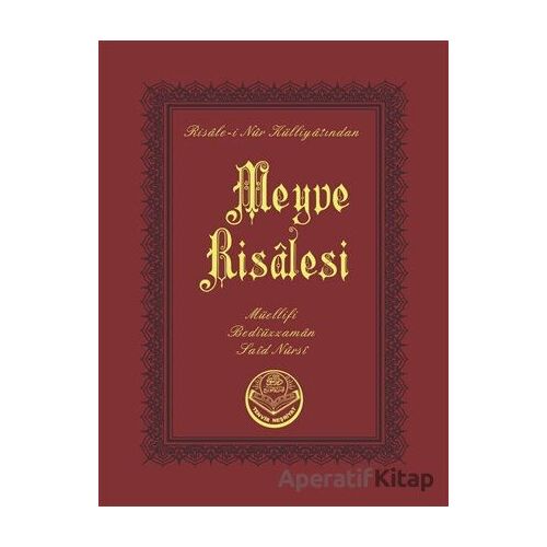 Meyve Risalesi (Cep Boy) - Bediüzzaman Said Nursi - Tenvir Neşriyat