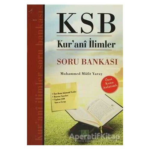 KSB Kurani İlimler Soru Bankası - Muhammed Müfit Yaray - Semere Yayınları