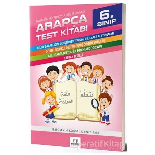 6. Sınıf Arapça Test Kitabı - Enes Balı - Mektep Yayınları