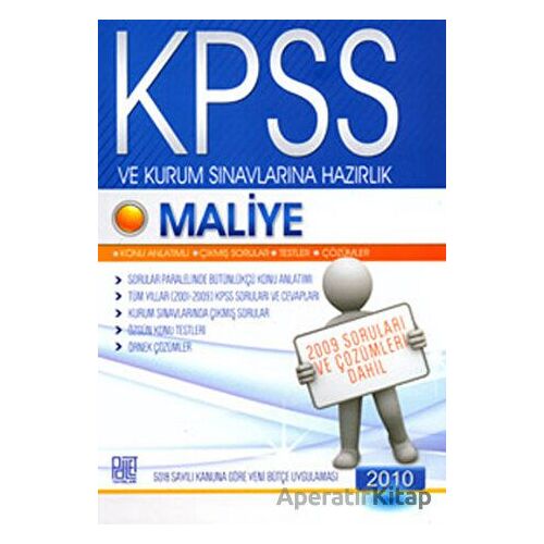 KPSS ve Kurum Sınavlarına Hazırlık Maliye - Kolektif - Palet Yayınları