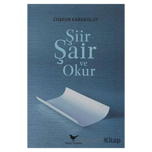 Şiir, Şair ve Okur - Coşkun Karabulut - Günce Yayınları