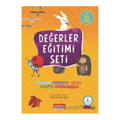 Değerler Eğitimi Seti (5 Kitap Takım) - Hayrünnisa Şen - Selen Çocuk