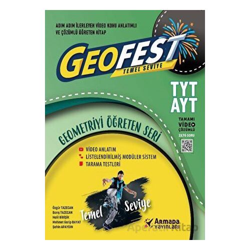 TYT AYT Geofest Geometri Temel Seviye Geometriyi Öğreten Seri - Kolektif - Armada Yayınları