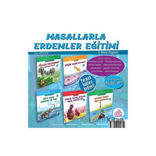 Masallarla Erdemler Eğitimi Seti (5 Kitap Takım) - Şerife Nihal Zeybek - Okur Çocuk