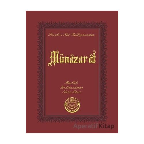 Münazarat (Çanta Boy) - Bediüzzaman Said Nursi - Tenvir Neşriyat