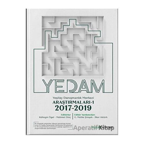 Yeşilay Danışmanlık Merkezi Araştırmaları Kitabı 1 - 2017 2019 - Kolektif - Yeşilay Yayınları