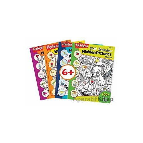 Highlights Hidden Pictures Puzzles (Gizli Resimler) 4lü Set - Kolektif - Dikkat Atölyesi Yayınları