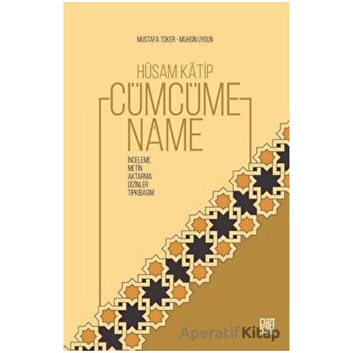 Hüsam Katip Cümcümename - Mustafa Toker - Palet Yayınları