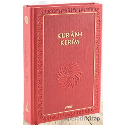 Kuran-ı Kerim (Büyük Boy - Mıklepli Ciltli- Kırmızı) - Kolektif - Server Yayınları