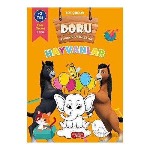 Doru Etkinlik ve Boyama - Hayvanlar - Kolektif - Yediveren Çocuk