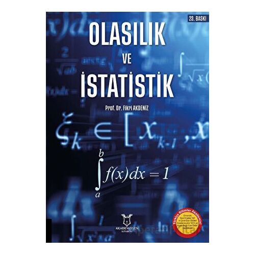 Olasılık ve İstatistik - Fikri Akdeniz - Akademisyen Kitabevi