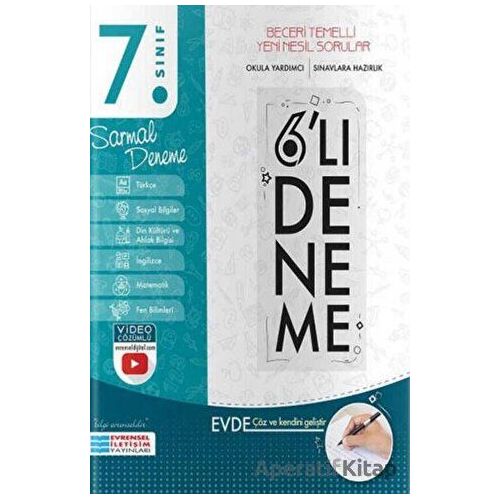 7. Sınıf 6 lı Sarmal Deneme - Kolektif - Evrensel İletişim Yayınları