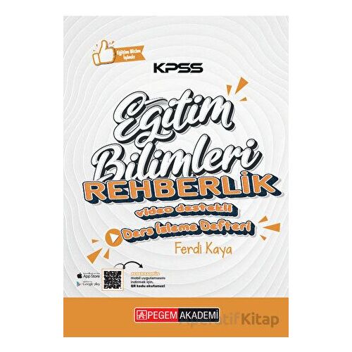 KPSS Eğitim Bilimleri Rehberlik ve Özel Eğitim Ders İzleme Defteri