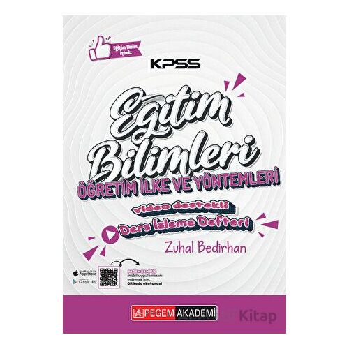 KPSS Eğitim Bilimleri Öğretim İlke ve Yöntemleri Ders İzleme Defteri