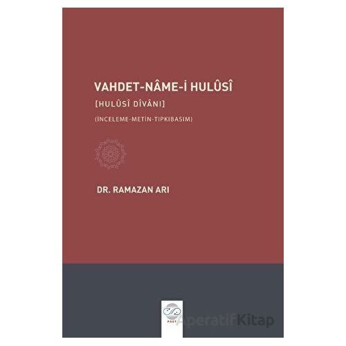 Vahdet - Name-i Hulusi - Kolektif - Post Yayınevi