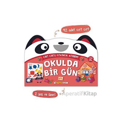 Cırt Cırtlı Etkinlik Kitabım - Okulda Bir Gün (2+ Yaş) - Ayşenur Kurtuluş Peltek - Bi Kutu Oyun