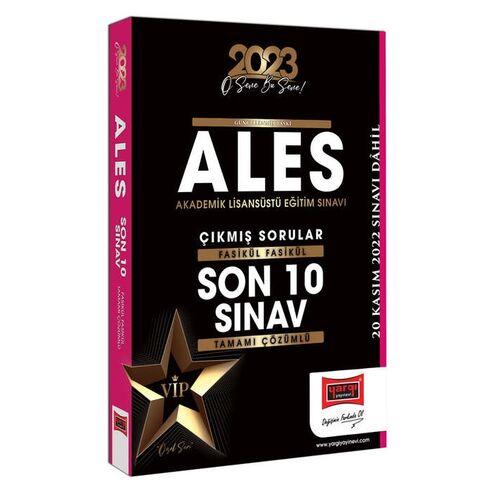 Yargı 2023 ALES Tamamı Çözümlü Fasikül Fasikül 10 Sınav Çıkmış Sorular