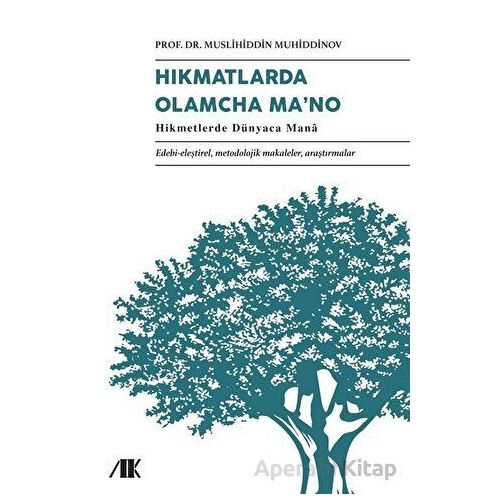 Hıkmatlarda Olamcha Ma’na - Muslihiddin Muhiddinov - Akademik Kitaplar