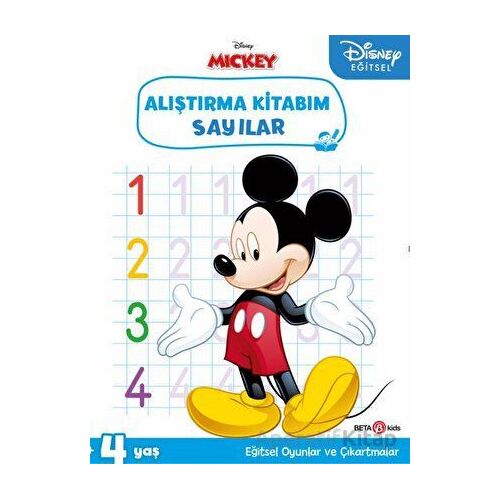 Disney Eğitsel Çıkartmalı Mickey Alıştırma Kitabım Sayılar - Kolektif - Beta Kids