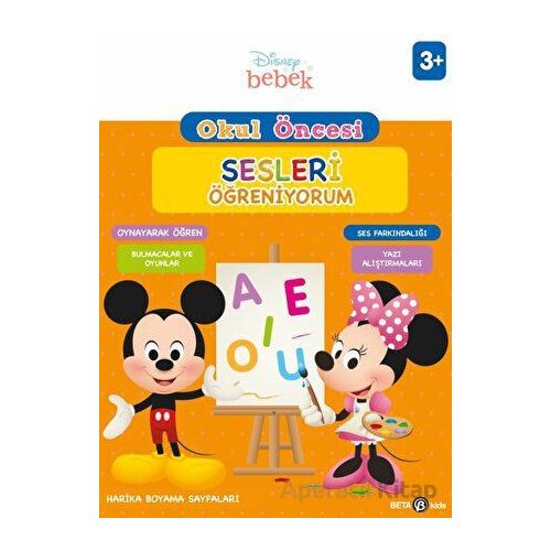 Disney Eğitsel Okul Öncesi Sesleri Öğreniyorum - Kolektif - Beta Kids