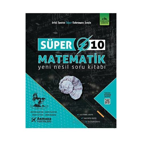 Armada Süper 10.Sınıf Matematik Yeni Nesil Soru Kitabı - Özgür Tazecan - Armada Yayınları