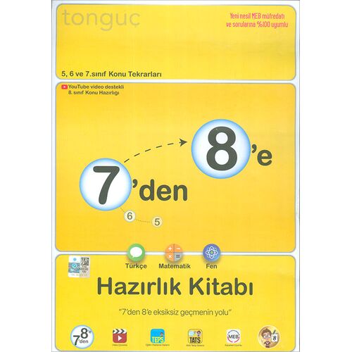 Tonguç 7den 8e Hazırlık Kitabı
