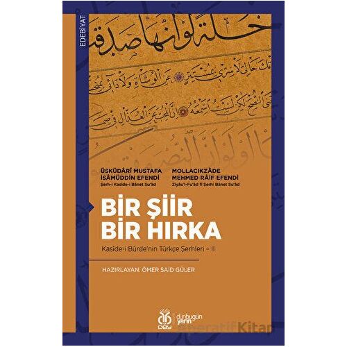 Bir Şiir Bir Hırka - Üsküdari Mustafa İsamüddin Efendi - DBY Yayınları